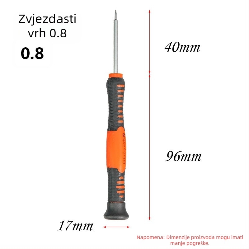 Višenamjenska precizna odvijač za popravak mobitela, od CR-V krom-vanadijevog čelika, izolirana, magnetska, težina 0.08