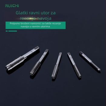 Set Tap Die za navijanje navoja, 12/20 komada, 45# čelik, ruichi brend, težina 0,42–0,52 kg