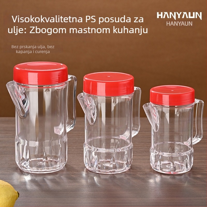 Plastične bočice za začinske mješavine s izljevom, prozirne staklenke za začinske i kutija za začinske; Han Yalin, tisk logotipa, prilagodba, stil Light Luxury