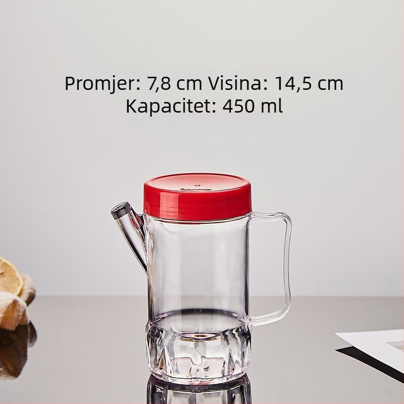 Plastične bočice za začinske mješavine s izljevom, prozirne staklenke za začinske i kutija za začinske; Han Yalin, tisk logotipa, prilagodba, stil Light Luxury