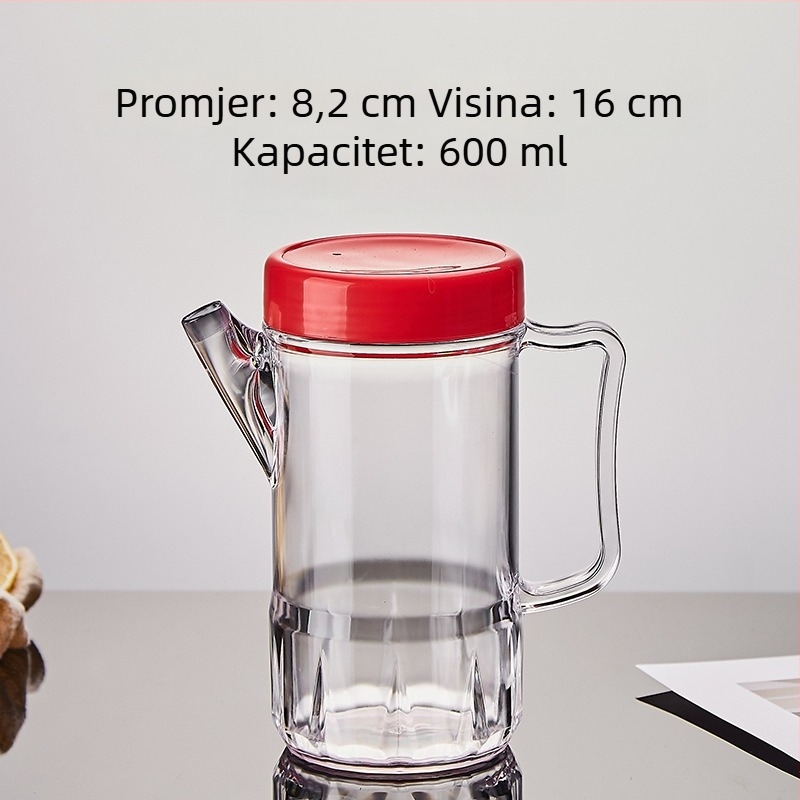 Plastične bočice za začinske mješavine s izljevom, prozirne staklenke za začinske i kutija za začinske; Han Yalin, tisk logotipa, prilagodba, stil Light Luxury