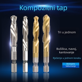 QIANBO integrirani bit za bušenje i navrtavanje M3–M10, bušenje i navrtavanje u jednom potezu, jedno pakiranje, 0,2 kg