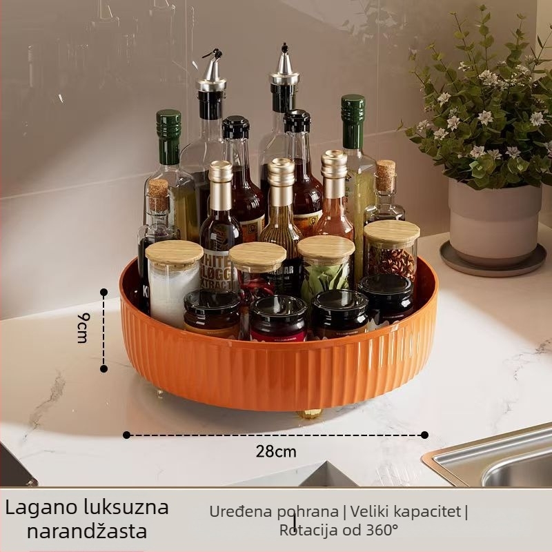 Okretni stalak za začine u kuhinji, plastični višenamjenski organizator, lansiran u proljeće 2013