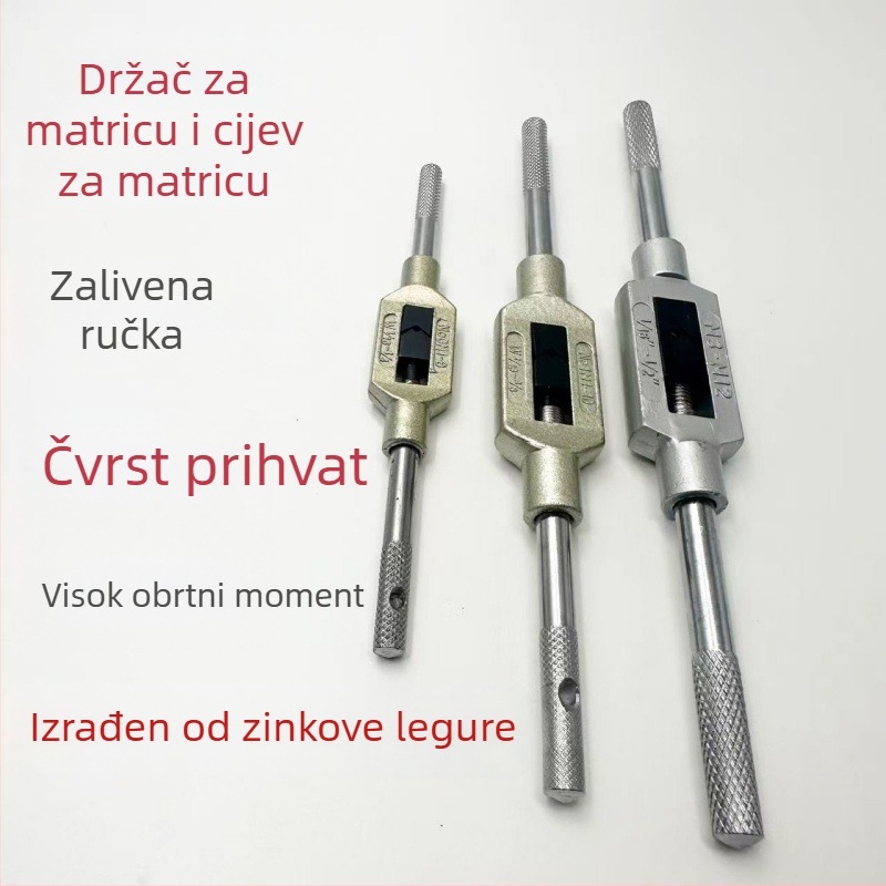 Ručni tap ključ, američkog stila, rasponi M1-M10, M3-M12, M13-M32, M18-M32