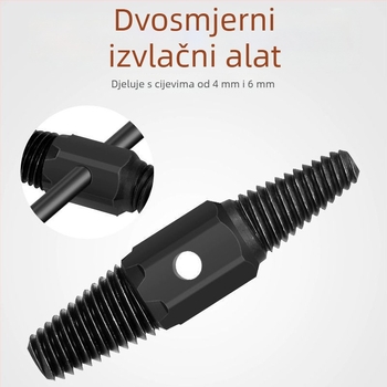 Izvlačivač navoja slavine – univerzalni, reverzni navoj, trokutasti ventil, Thick
