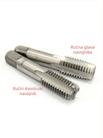 Set ručnih tapskih alata, 2 komada, strojni alat za navijanje navojem, bušilica za navoj, ručni alat za navijanje M3-M24