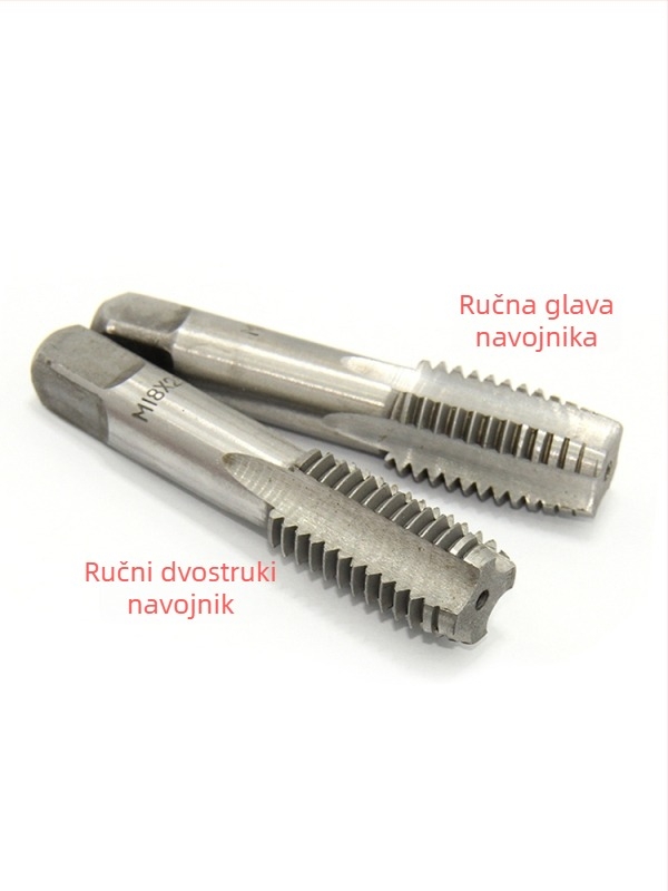 Set ručnih tapskih alata, 2 komada, strojni alat za navijanje navojem, bušilica za navoj, ručni alat za navijanje M3-M24
