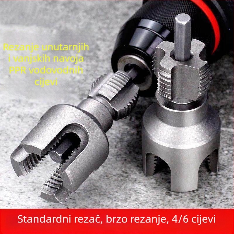 Ručni alat za navoj PPR cijevi — unutarnji i vanjski navoj, integrirani tap and die