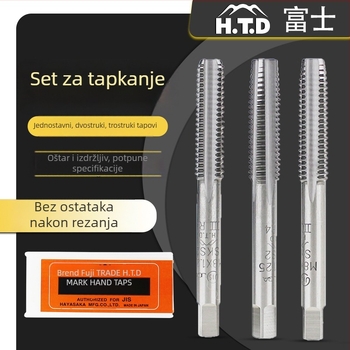 Fuji ručni tap set, 3 komada HTD, metrički, ravni navoji