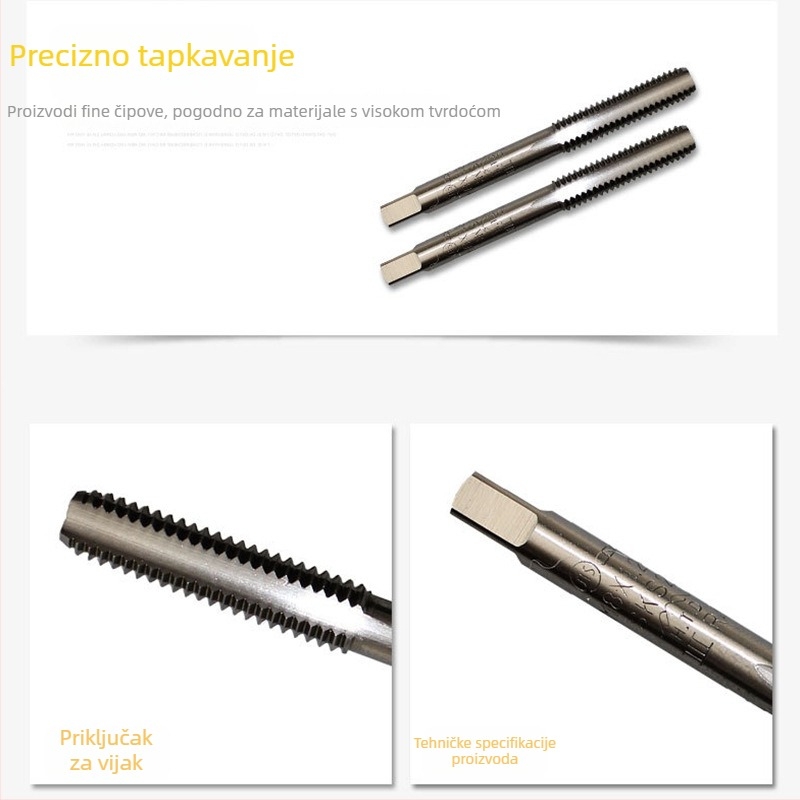 Fuji ručni tap set, 3 komada HTD, metrički, ravni navoji