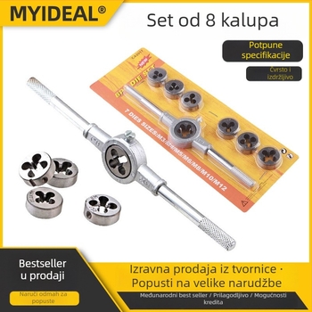 8-dijelni metrički set za navrtavanje s kljucevima za tapove