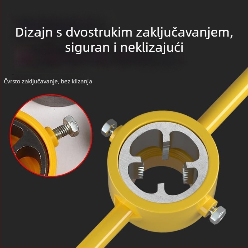 Set matica za navoj plastičnih cijevi, kućna upotreba, ručni set za navoj PVC cijevi