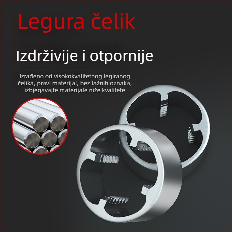 Set matica za navoj plastičnih cijevi, kućna upotreba, ručni set za navoj PVC cijevi