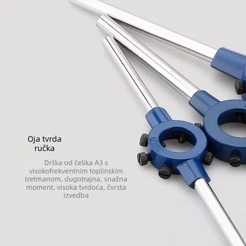 Hang Blade ključ s tresčotkom, galvanizirani, cinkova zlitina, glava s okruglimi zubima, navoj M2-M36