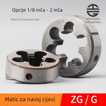 Set G navoj za cijevi – okrugli set za vanjske navojne vodovodne cijevi