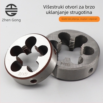 Set G navoj za cijevi – okrugli set za vanjske navojne vodovodne cijevi