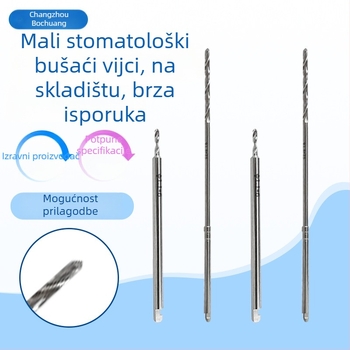 Endodontski vrtalni bit za korijenski kanal, nehrđajući čelik, medicinska serija bušilica, prilagodljiv promjer rezača i promjer vretena