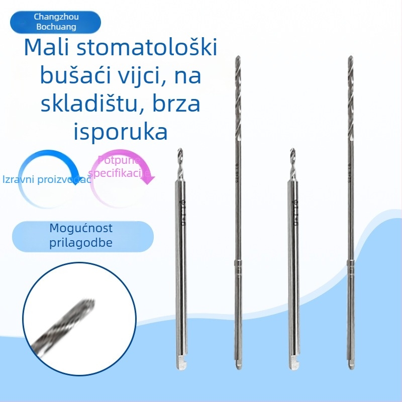 Endodontski vrtalni bit za korijenski kanal, nehrđajući čelik, medicinska serija bušilica, prilagodljiv promjer rezača i promjer vretena
