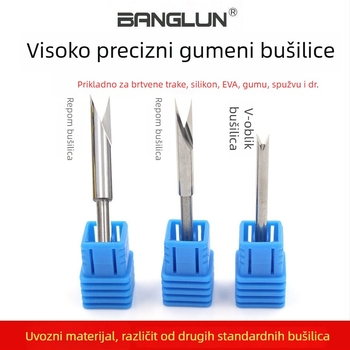 BANGLUN bušilica za gumene brtve automobila – visoko brzinska čelika, CNC obrađeno, otvor u obliku slova U
