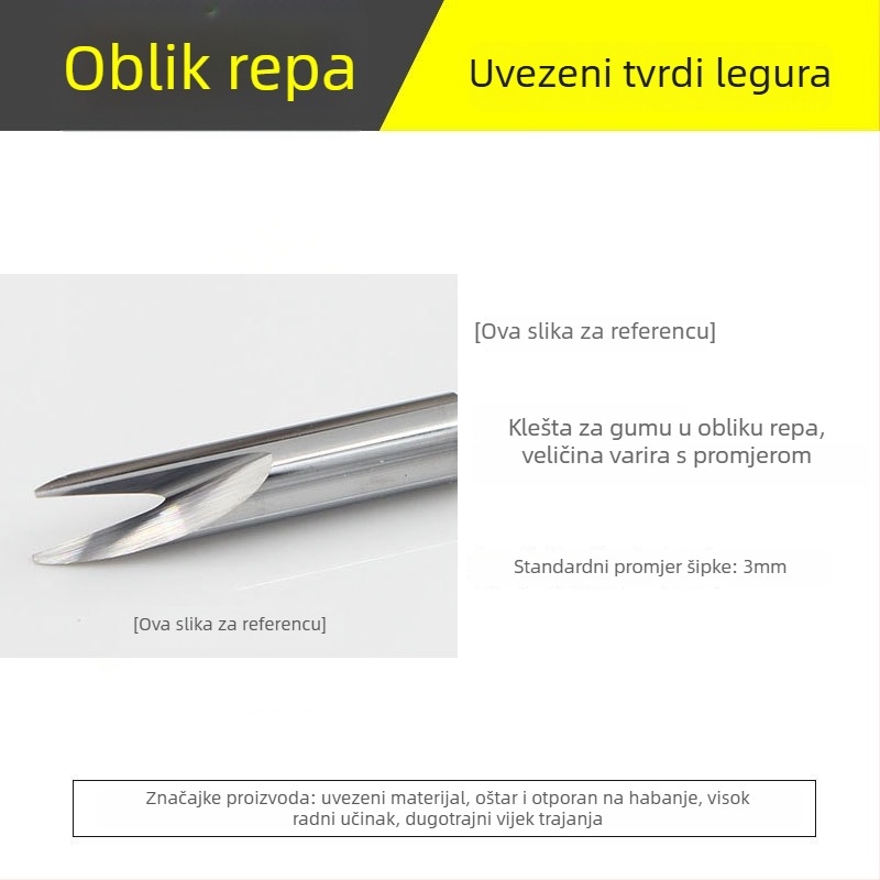 BANGLUN bušilica za gumene brtve automobila – visoko brzinska čelika, CNC obrađeno, otvor u obliku slova U