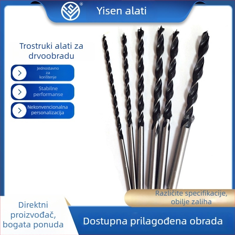 Yisen Tools dugački spiralni svrdlo za drvo za duboke otvore