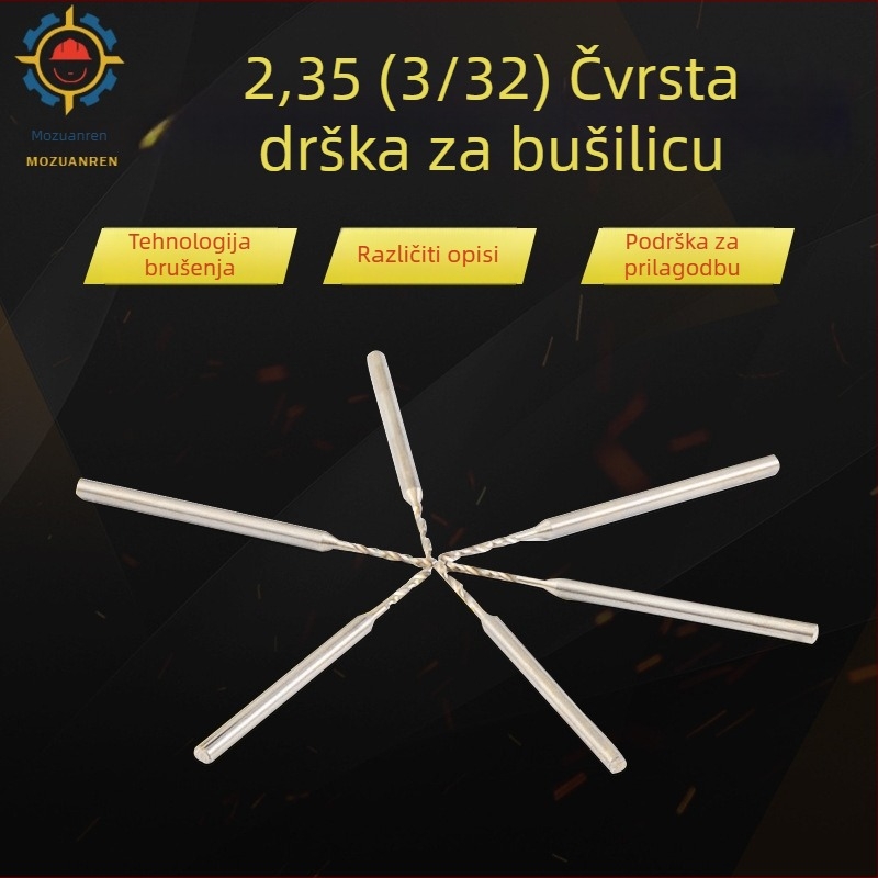 Spiralni bušilica s promjenjivim promjerom, s voskom premazana, za obradu drveta, s fiksnim držačem