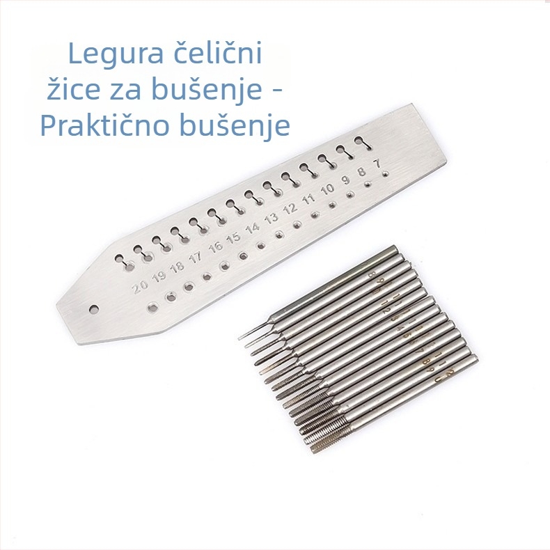 Set alata za popravak satova: Mikro konusna ploča za navoj, legura čelika, 15 komada, Nacionalni standard, Šifra artikla Micro Thread Cone Plate Set