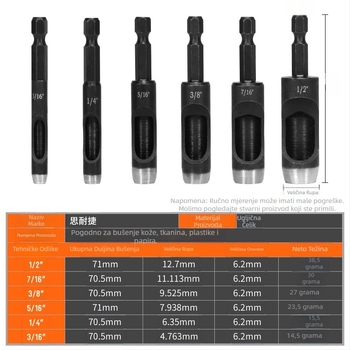 Unaprijeđeni integrirani probijač remena za plastične i gumene kutije te mulč film (električni/ručni)