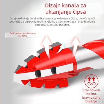 Bailey Četverozubno ekscentrično svrdlo za bušenje pločica i betona, izuzetno tvrdo, suho bušenje