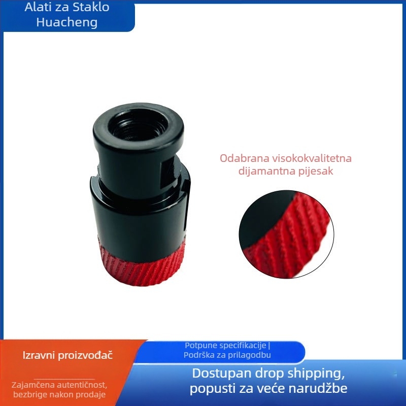 M14 brazed diamantna bušilica za otvaranje rupa sa uređenim rasporedom segmenata za mramor, pločice, staklo i granit