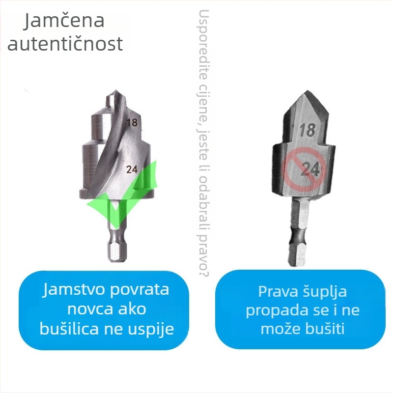 Set bušilica za popravak PPR cijevi sa spiralnim reamerom – alat za popravak curenja, višenamjenski komplet za vodovod