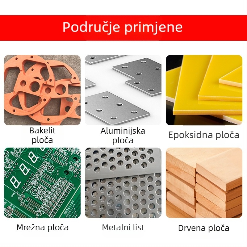 PCB freza od karbidnog volframa, mikro tvrda, višezubna za graviranje PCB ploča
