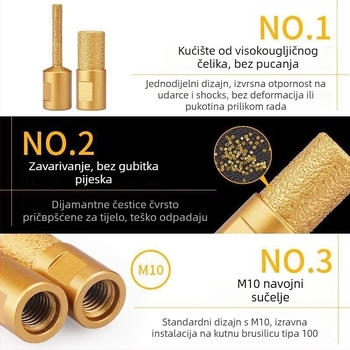 Master ding Dijamantna glava za brušenje za alat za kanale – prilagodljiva