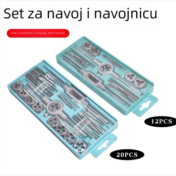 Xinsen Tuo Ručni Set Za Navoj I Die, Visoka Tvrdoća, Metrički Navoj, Za Metal