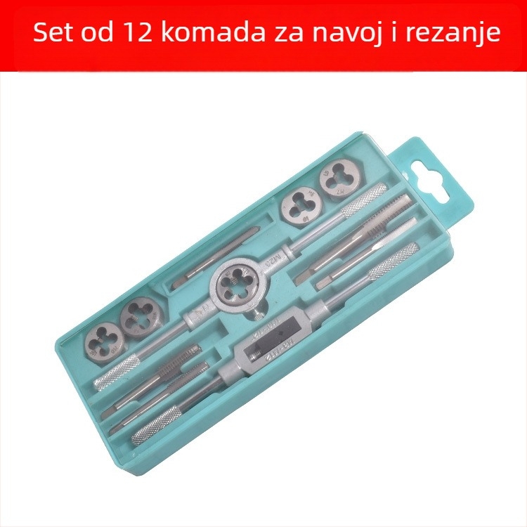 Xinsen Tuo Ručni Set Za Navoj I Die, Visoka Tvrdoća, Metrički Navoj, Za Metal