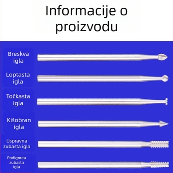 Fresa za drvo od volframovog čelika, rezba Ivory Wood, električna šuplja i mikro-ukrsti skupina bitova, prav zavoj