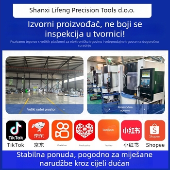 Frez za glodalicu, dvostrani, spiralna volfram čelik, za CNC obradu akrila i graviranje drva