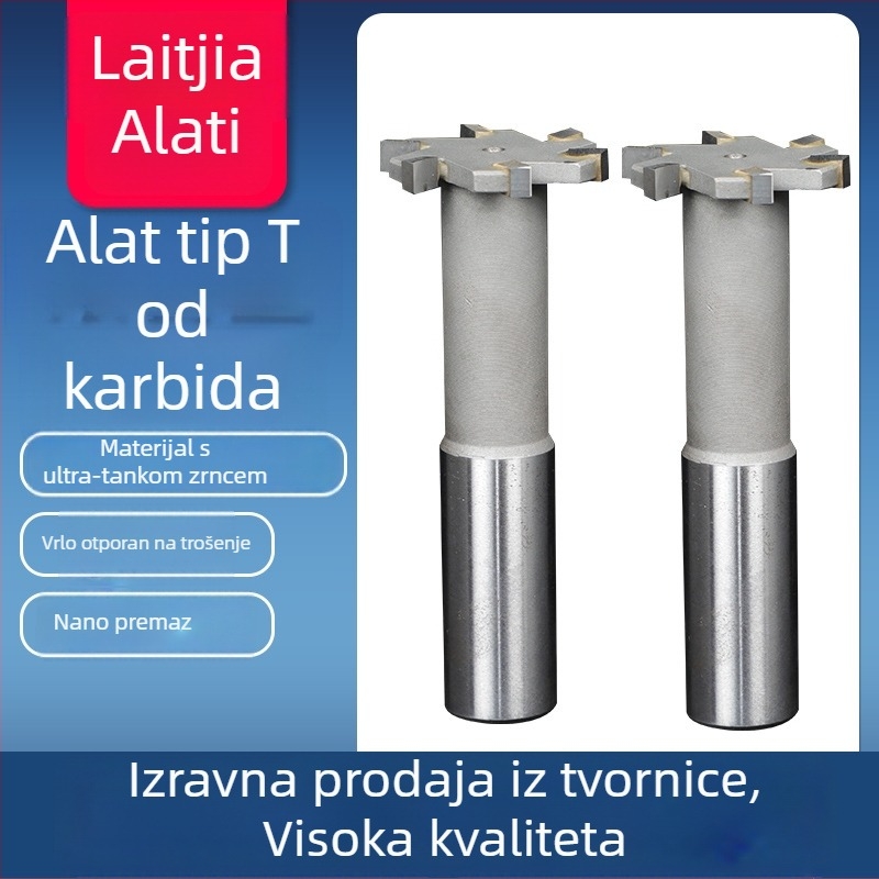Frez za T-žlijeb, serija T56156, za obradu legiranog čelika, kompatibilan s frezan strojem, marka DTBD