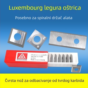 Luxembourg karbidne oštrice – spirala glava za završnu glodicu, četverostrani alat za planiranje
