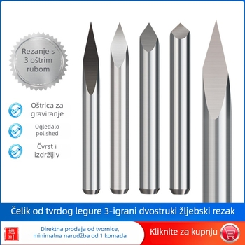 Frez za CNC FIREARTH — trostrana oštrica, alat za graviranje, standard ZDSCYS31750130