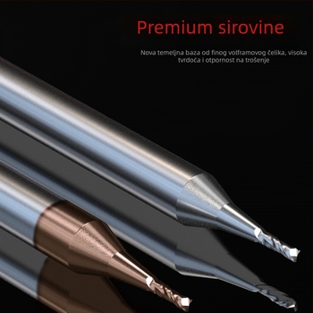 Bailey glodalica za aluminij, 55° kut, legura volframovog čelika, dugački vrat, duboki žlijeb, za CNC strojeve