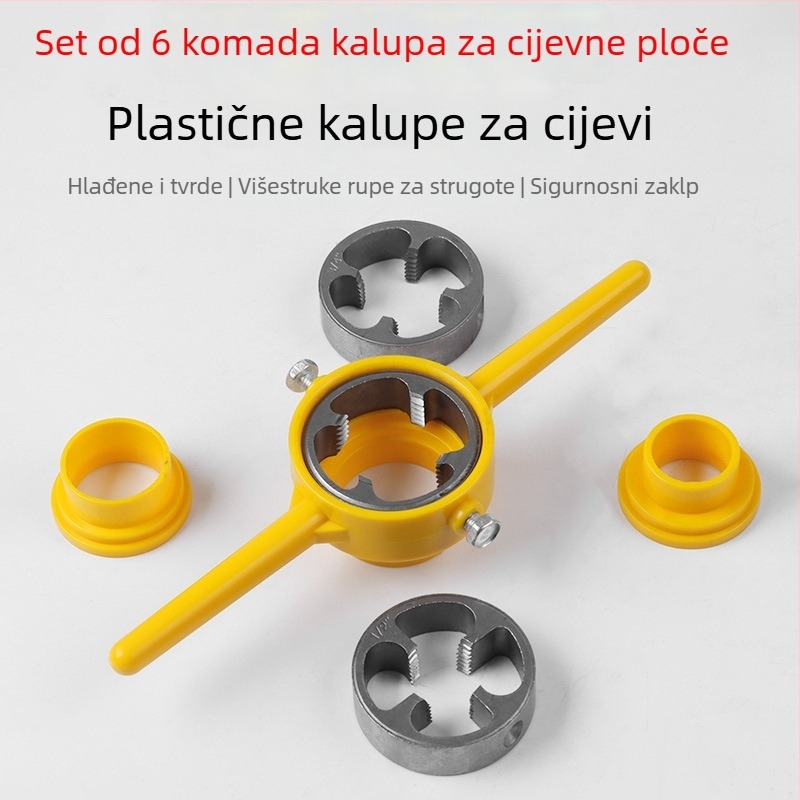 Maib 6-dijelni set za navoj vodovodnih cijevi od plastike, PPR navojni alat