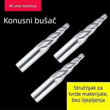 Kužna CNC oblikujuća freza za aluminij, serija T56156, format: konusna freza, materijal: volfram čelik