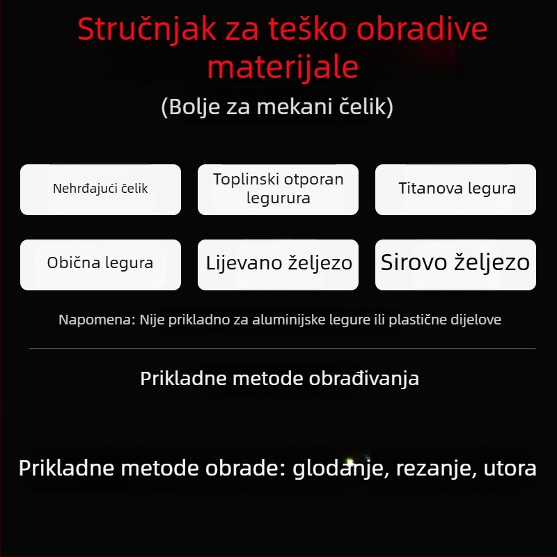 Kužna CNC oblikujuća freza za aluminij, serija T56156, format: konusna freza, materijal: volfram čelik