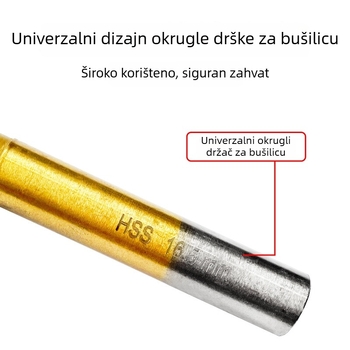 Set metalnih alata za fasiranje s titanijskim premazom, 6 komada, 90° kut, HSS materijal, 3 oštrice, kompatibilno s glodalicom