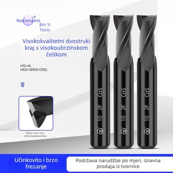 Frez za ključni utor, serije bijeli čelik, za frezalne strojeve, obrada alatnog čelika
