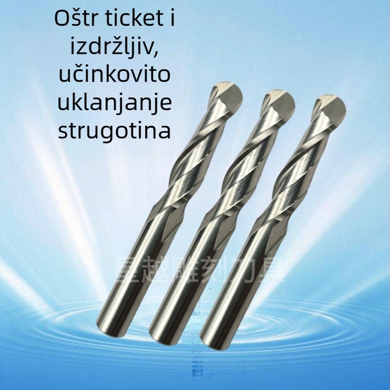 Plošna friza od volfram čelika, 30° spiralni kut, cilindrični držač, maksimalna dubina reza 52 mm