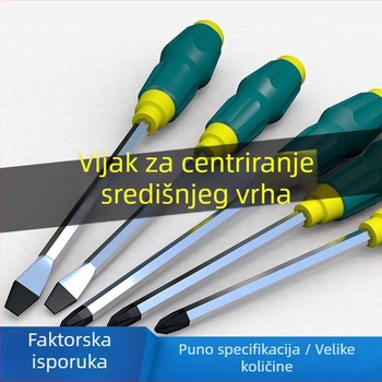 Magnetska Phillips odvijač od Cr-V čelika s plastičnom ručkom, težina 0,24 kg