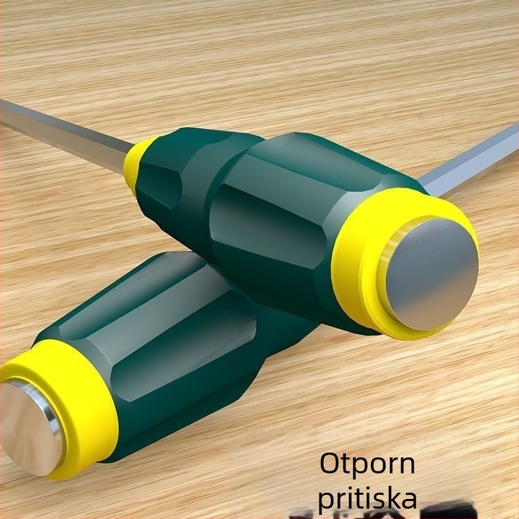 Magnetska Phillips odvijač od Cr-V čelika s plastičnom ručkom, težina 0,24 kg