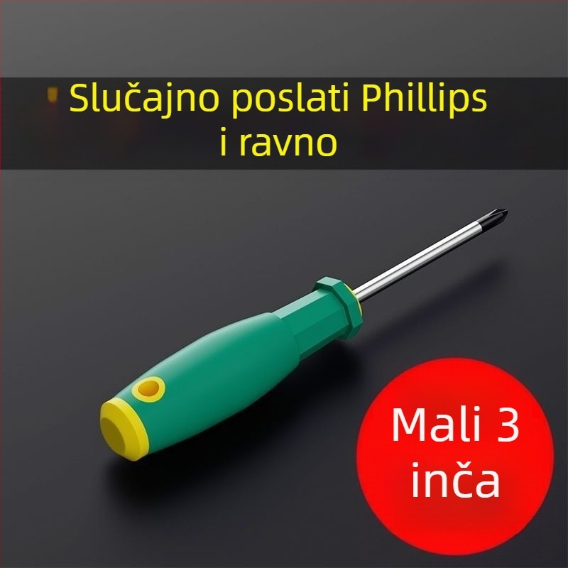 Magnetska Phillips odvijač od Cr-V čelika s plastičnom ručkom, težina 0,24 kg